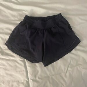 Navy hotty hot lululemon shorts